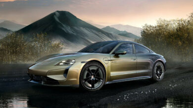 Photo of Porsche Taycan Turbo S Celestial Jade: небесный нефритовый жеребёнок с головой дракона